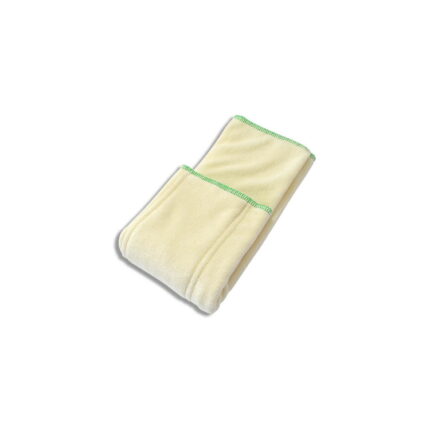 Prefold bambus – M - 34x36 cm - grønn kant – Kokosi