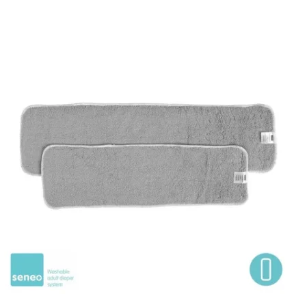 Terry - langt innlegg til voksne - frotté - 2 stk – S/M - SENEO