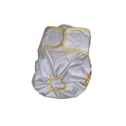 Hvit - Vaskbare hundebleier valpbleier bukser hundeomslag truse - str. XS