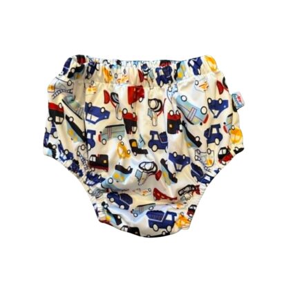 Hvit biler - PUL Treningstruse 2-3 år – L – 12kg-16kg